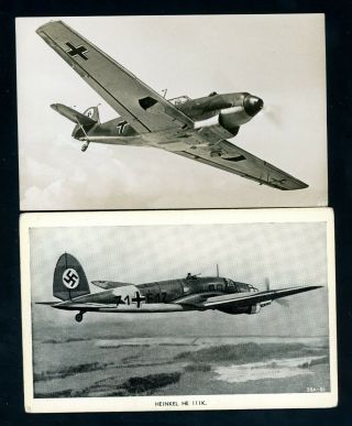 Aviation Postcards (2) Of German Planes (j007)
