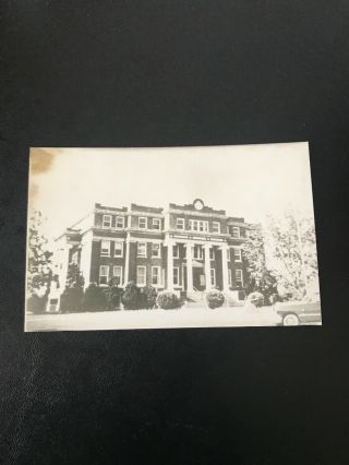 Vintage Rppc Freestone County Court House Fairfield Texas Real Photo Postcard