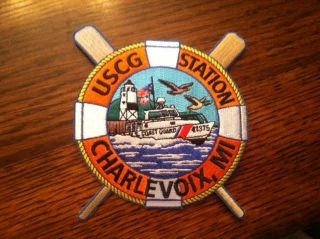 Uscg Lake Charlevoix Michigan Mi Photo Poster Patch Ship Model Boyne City Sign