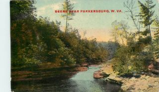 Scene Near Parkersburg Wv West Virginia Postcard 1910s