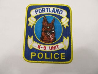 Connecticut Portland Police K - 9 Unit Patch