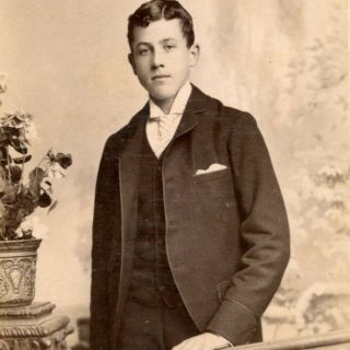 1880s Handsome Young Man Smart Suit Cdv Photo Carte De Visite Victorian Aberdeen