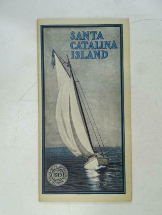 1915 Antique Santa Catalina Island Panama Pacific Exposition Brochure Travel Vtg
