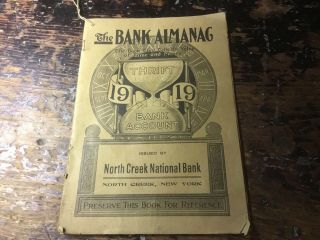 The Bank Almanac North Creek Ny National Bank Book “value And Time Of Money”