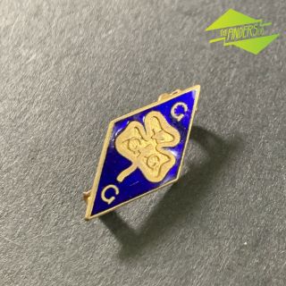 Vintage Girl Guides Violet Blue Enamelled Badge By Aj Parkes Sydney Boy Scouts