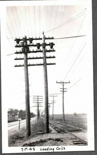 Vintage Photograph 1929 Citizens Telephone/power Poles Terre Haute Indiana Photo