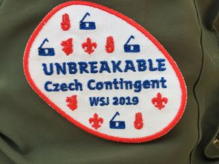 2019 World Scout Jamboree Czech Contingent Patch Unbreakable