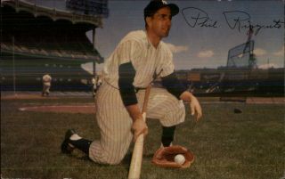 Ny Yankees Baseball Phil Rizzuto Vintage 1950s Postcard