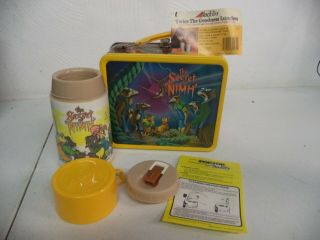 Vintage 1982 The Secret Of Nimh Metal Lunchbox Thermos With Tags And Paperwork