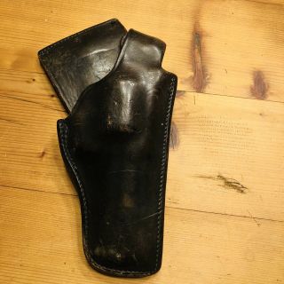 Vtg.  Safariland Holster 229 Colt Ammo Loop Belt Holder Stiff Leather Reinactment