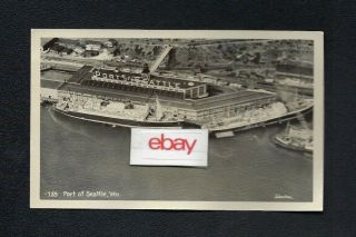 S.  S.  United States At Port Of Seattle Elliott Bay 1950 