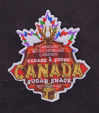 2019 24th World Scout Jamboree Canadian Contingent Sugar Shack Patch