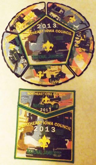 Boy Scout - 2013 National Jamboree Patch Set - Southeast Iowa Cncl & Oa Set