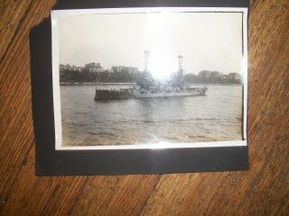 Antique Photo Of Usa Coast Artillery 4 Gun 12 " Mortar Battery Ship (hudson River)