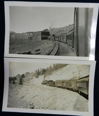 Vtg 1930s Colorado Train Trip PHOTOS Denver Rio Grande Western 472 Mail Post Car 3