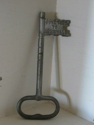 Vtg Key To The City Louisville Ky Metal June 1928 10 Inch