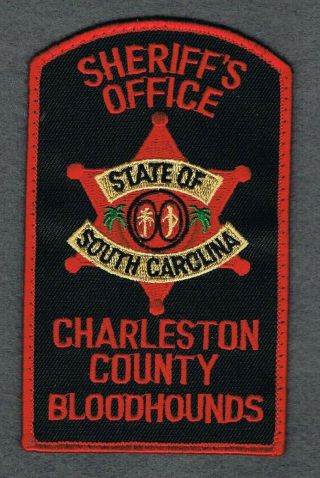 Charleston County Sc Bloodhound Police / Sheriff Patch South Carolina