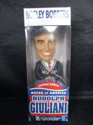 Rudolph Giuliani Mayor Of America Bosley Bobbles Fdny Bobblehead Nyc York