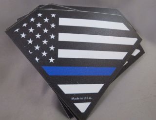 Of 10 Police Blue Line Flag Magnets Support Law Enforcement 5 Usa