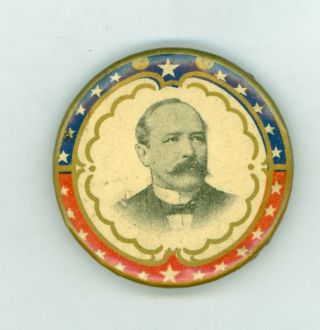 Vintage 1904 President Alton B Parker Political Campaign Pinback Button Rwb Star