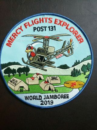 2019 World Jamboree Mercy Flights Explorer Post 131 Back Patch