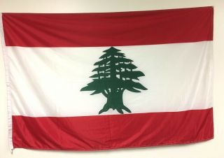 Lebanon Merchant Marine Flag 36 " By 56 "