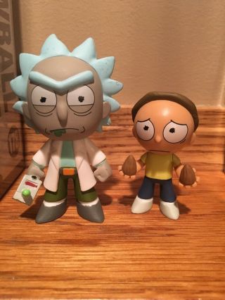 Rick And Morty Funko Mystery Minis Series 1 Morty With Seeds And Rick Gun 1/12
