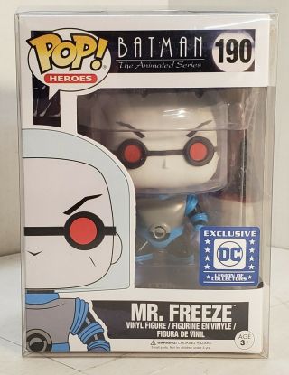 Funko Pop Heroes - Batman: The Animated Series 190 - Mr.  Freeze With Protector