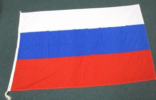 " Mother Russia " Vintage Maritime Flag Quality 40 " By 66 "