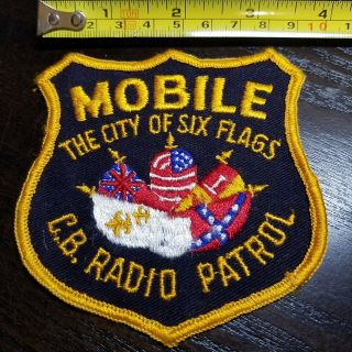 Mobile,  Alabama Cb Radio Patrol Patch,  Obsolete