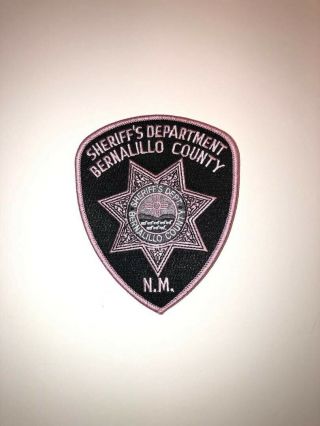 Mexico State Police,  County Sheriff,  Bernalillo Breast Cancer Pink Patch