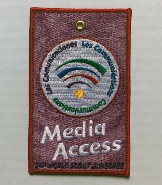 Rare 2019 Wsj Communications Media Badge Patch World Jamboree