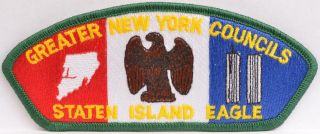 Bsa Sa - 14 Greater Ny Councils Gnyc Staten Island Eagle Csp Sap Boy Scout Patch