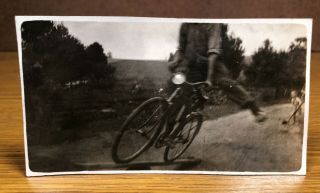 Man Riding A Bicycle About To Crash On A Ramp Action Scene Photograph Picture