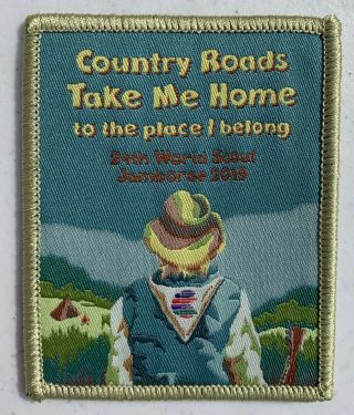2019 World Jamboree Country Roads Take Me Home Badge Patch