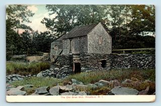Wickford,  Ri - Rare Early 1900s View Of Old Grist Mill - Postcard - R4
