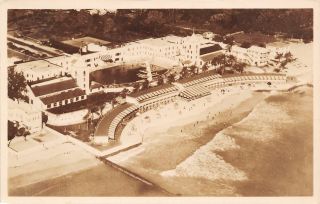 Miami Beach Fl Mcfadden - Deauville Hotel Big Indoor Saltwater Pool Rppc 1947