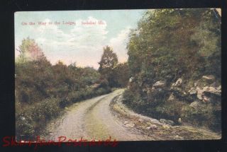 Sedalia Missouri On The Way To The Lodge Antique Vintage Postcard Mo.  1909