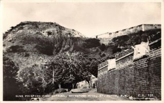 St.  Kitts,  Bwi,  View At The Citadel On Brimstone Hill,  Real Photo Pc C 1930 