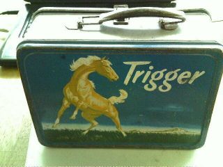 Vintage Trigger Lunch Box By The American Thermos Bottle Co.