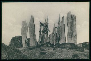 Madagascar Graveyard Ethnic Black Africa Sorcery Voodoo Vintage 1920s Postcard