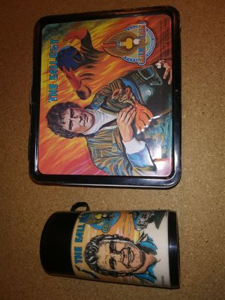 1981 Vintage The Fall Guy Metal Lunch Box And Thermos - - Near