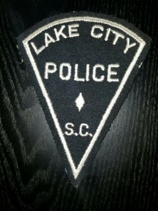 Vintage Lake City Sc Police Department Patch