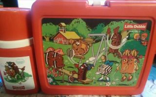Vintage Little Debbie Lunch Box With Thermos