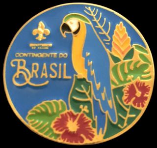 24th World Boy Scout Jamboree 2019 Brasil Contingent Uniform Pin Badge Wsj Bsa