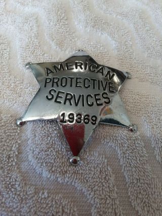 Badge - Six (6) Point Star - American Protective Services Obsolete