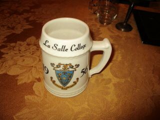 Vintage La Salle College Dated 1956 Large Mug