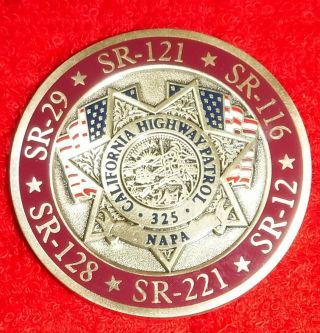 CALIFORNIA HIGHWAY PATROL NAPA AREA CHALLENGE COIN (CHP LAPD POLICE) 2