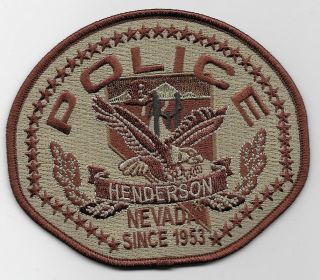 Tan Swat Srt Henderson Police State Nevada Nv