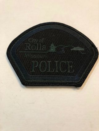 City Of Rolla Police Department Swat Missouri Velcro Backing